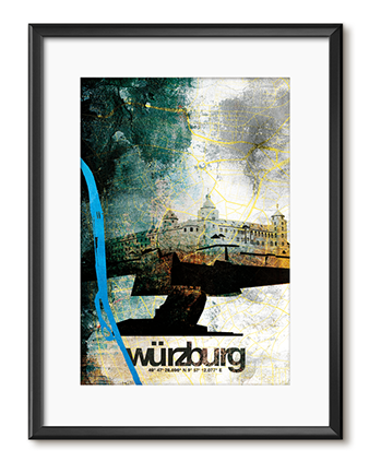 Würzburg WUE 04 Stadtplan Festung Marienberg